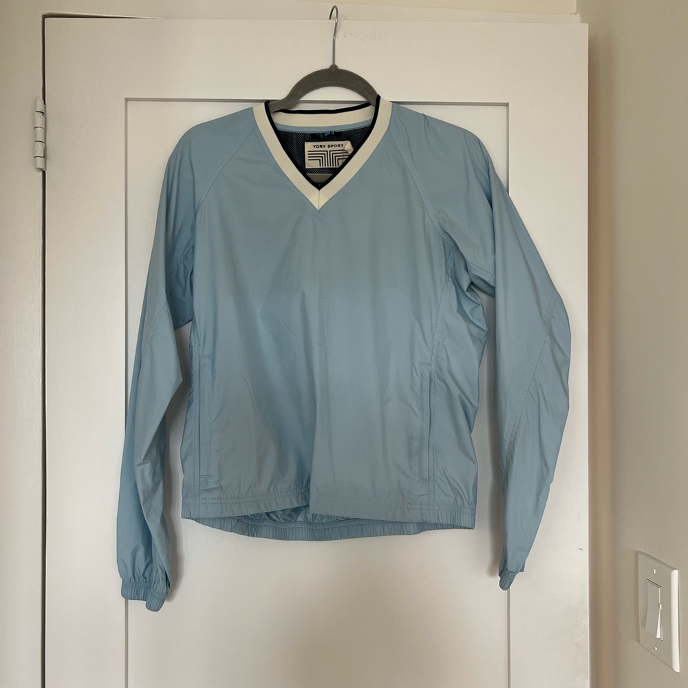 Tory Sport Light Blue Long Sleeve Top